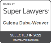 Rated by Super Lawyers | Galena Duba-Weaver | Selected In 2022 | Thomson Reuters